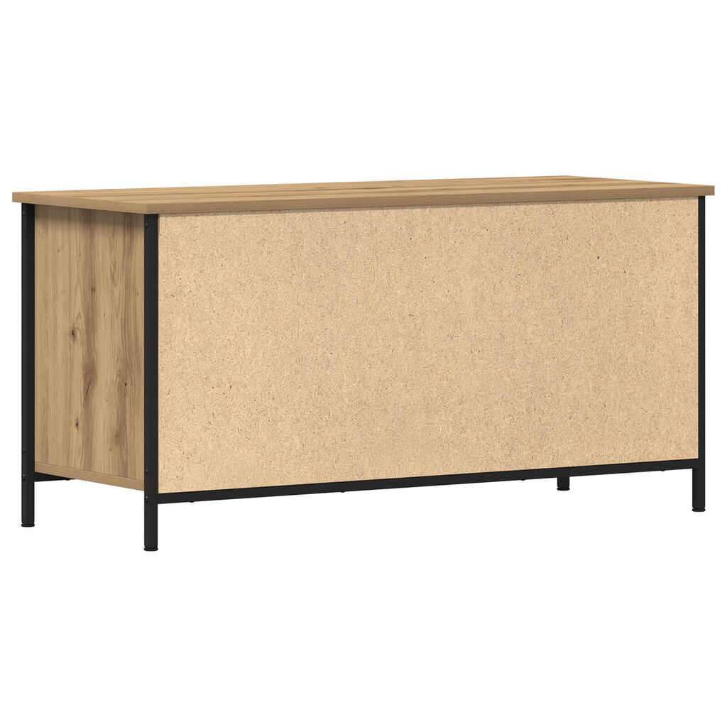 vidaXL Επιπλο τηλεόρασης Artisan Oak 100x40x50 εκ. Επεξεργασμένο ξύλο και χάλυβας