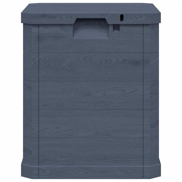 vidaXL Μπαούλο Αποθήκευσης Κήπου Ανθρακί 90 Λίτρα