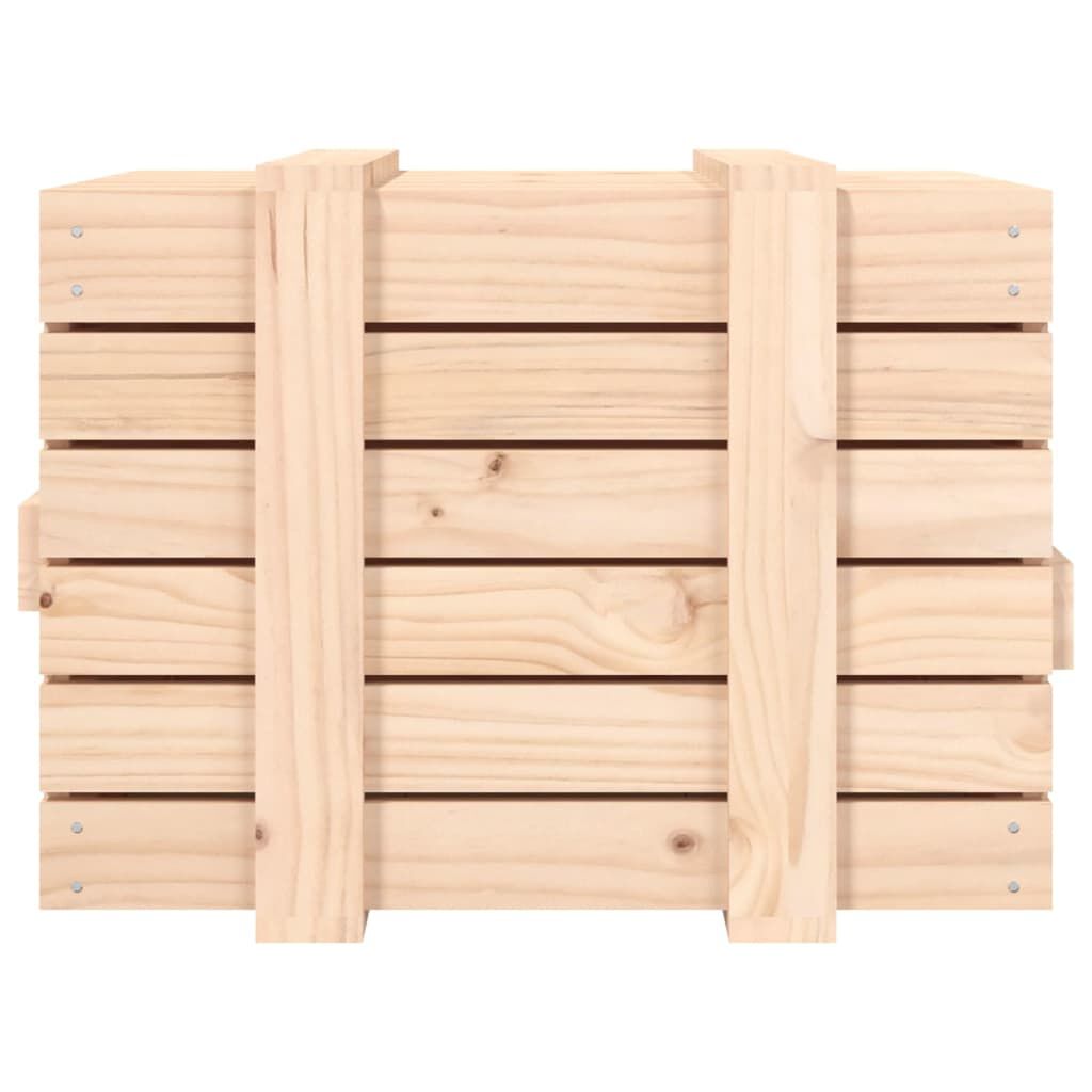vidaXL Κουτί Αποθήκευσης 58 x 40,5 x 42 εκ. από Μασίφ Ξύλο Πεύκου