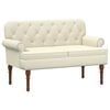 vidaXL Love seat &mu;&epsilon; &kappa;&omicron;&upsilon;&mu;&pi;&iota;ά &Kappa;&rho;&epsilon;&mu; 120 x 65 x 77 &epsilon;&kappa; &Tau;&epsilon;&chi;&nu;&eta;&tau;ό &Delta;έ&rho;&mu;&alpha;