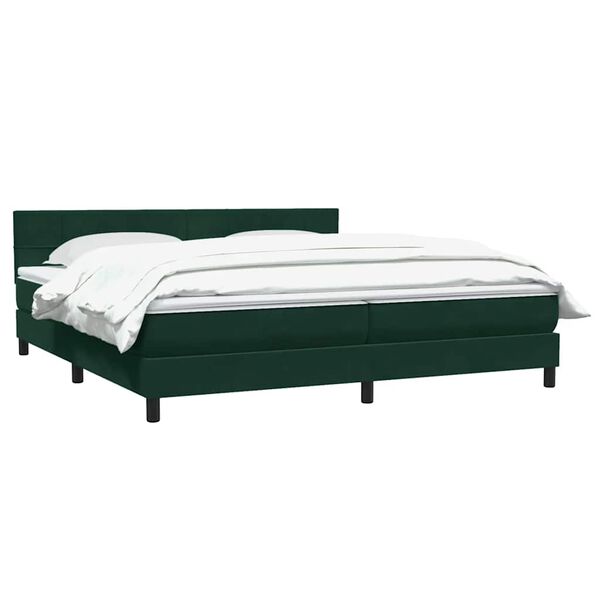 vidaXL &Kappa;&rho;&epsilon;&beta;ά&tau;&iota; Boxspring &mu;&epsilon; &Sigma;&tau;&rho;ώ&mu;&alpha; &Sigma;&kappa;&omicron;ύ&rho;&omicron; &Pi;&rho;ά&sigma;&iota;&nu;&omicron; 200x210&epsilon;&kappa;. &Beta;&epsilon;&lambda;&omicron;ύ&delta;&iota;&nu;&omicron;