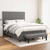vidaXL &Kappa;&rho;&epsilon;&beta;ά&tau;&iota; Boxspring &mu;&epsilon; &Sigma;&tau;&rho;ώ&mu;&alpha; &Sigma;&kappa;&omicron;ύ&rho;&omicron; &Gamma;&kappa;&rho;&iota; 140x190 &epsilon;&kappa;. &Upsilon;&phi;&alpha;&sigma;&mu;ά&tau;&iota;&nu;&omicron;