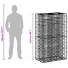 vidaXL &Alpha;&nu;&alpha;&sigma;&eta;&kappa;&omega;&mu;έ&nu;&omicron; &kappa;&rho;&epsilon;&beta;ά&tau;&iota; gabion &Alpha;&sigma;&eta;&mu;ί 90 x 50 x 150 &epsilon;&kappa;