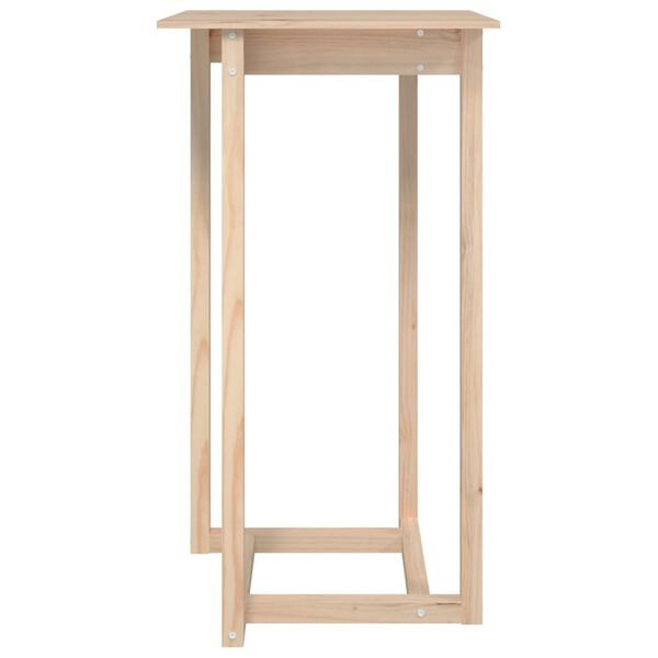vidaXL Τραπέζι Μπαρ 60 x 60 x 110 εκ. από Μασίφ Ξύλο Πεύκου
