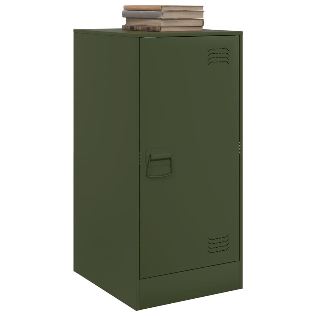 vidaXL Ντουλάπι Πράσινο Λαδί 34,5 x 39 x 73 εκ. από Ατσάλι