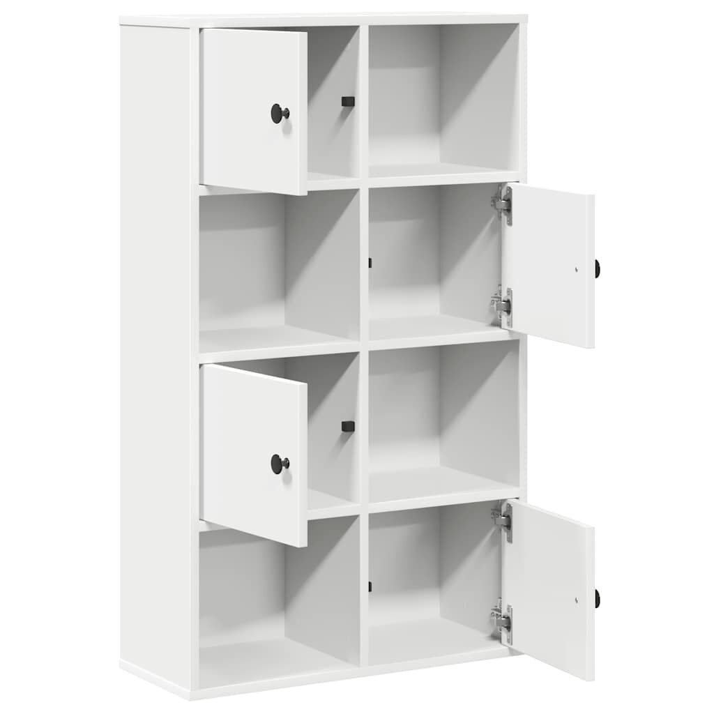 vidaXL Βιβλιοθήκη Λευκή 60x24x101,5 εκ. από Επεξεργασμένο Ξύλο