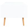 vidaXL Τραπεζάκι Σαλονιού Λευκό/Sonoma Δρυς 100x49,5x43 εκ Μοριοσανίδα