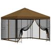 vidaXL &Kappa;ή&pi;&omicron;&sigmaf; &Gamma;&kappa;&alpha;&zeta;ebo &mu;&epsilon; &Pi;&lambda;&epsilon;&upsilon;&rho;&iota;&kappa;ά &Tau;&omicron;ί&chi;&omicron;&upsilon;&sigmaf; 3 x 3 m Taupe