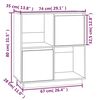 vidaXL Ντουλάπι Καφέ Μελί 74 x 35 x 80 εκ. από Μασίφ Ξύλο Πεύκου