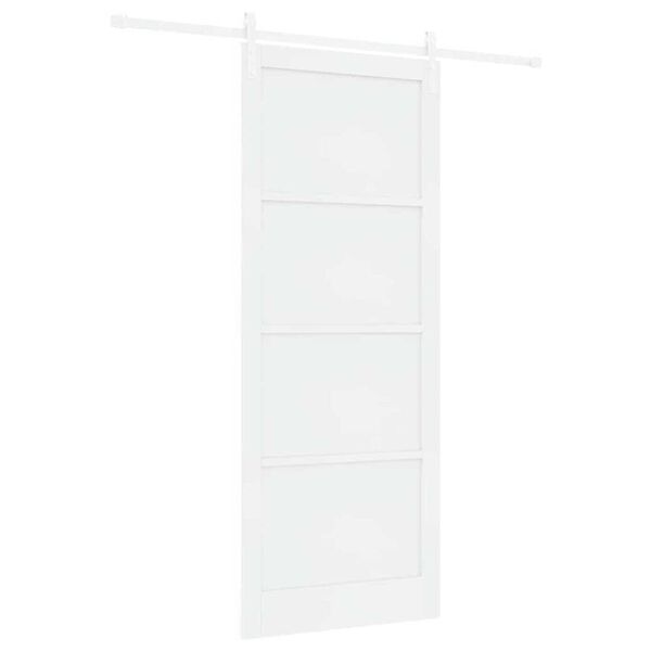 vidaXL Συρόμενη Πόρτα Λευκό 93 x 232 εκ.