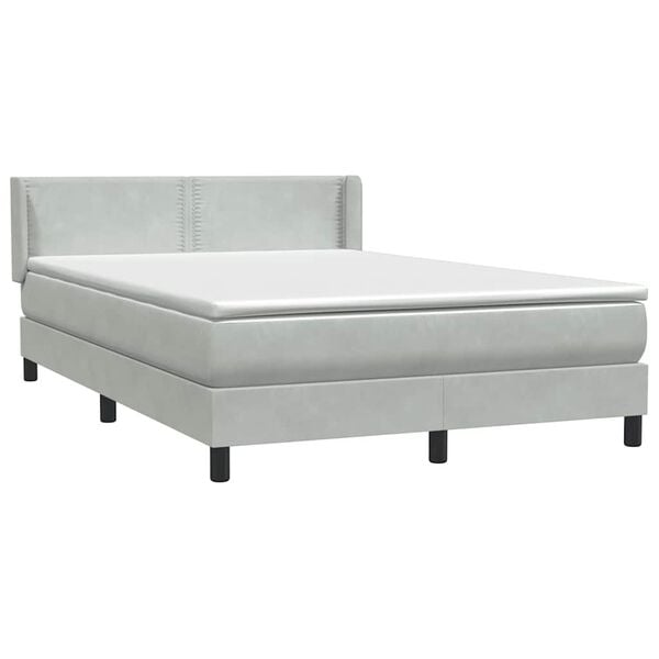 vidaXL &Kappa;&rho;&epsilon;&beta;ά&tau;&iota; Boxspring &mu;&epsilon; &Sigma;&tau;&rho;ώ&mu;&alpha; &Alpha;&nu;&omicron;&iota;&chi;&tau;ό &Gamma;&kappa;&rho;&iota; 140x210 &epsilon;&kappa;. &Beta;&epsilon;&lambda;&omicron;ύ&delta;&iota;&nu;&omicron;