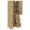 vidaXL Highboard Artisan Oak 69,5 x 34 x 180 &epsilon;&kappa;. &Epsilon;&pi;&epsilon;&xi;&epsilon;&rho;&gamma;&alpha;&sigma;&mu;έ&nu;&omicron; &xi;ύ&lambda;&omicron;