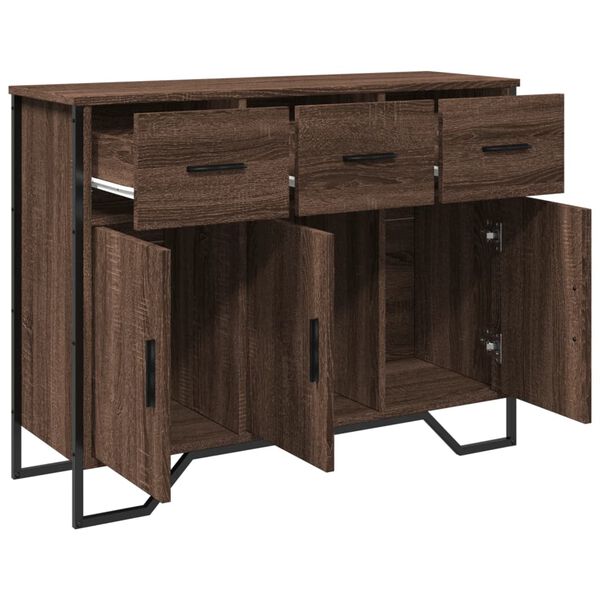vidaXL Μπουφές Καφέ Δρυς 97x32,5x74,5 εκ. από Επεξεργασμένο Ξύλο
