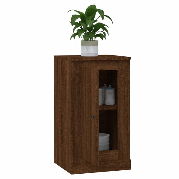 vidaXL Ντουλάπια 2 τεμ. Καφέ Δρυς 37,5x35,5x67,5 εκ Επεξεργ. Ξύλο