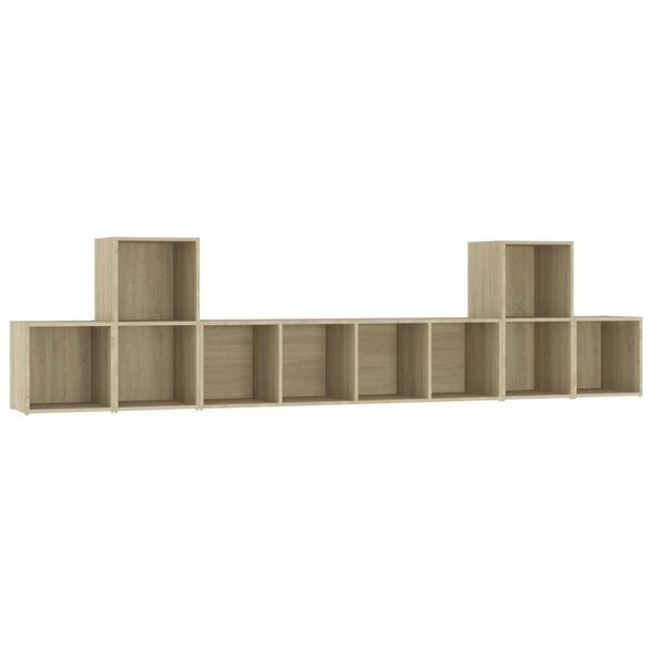 vidaXL Έπιπλο Τηλεόρασης 5 Τεμαχίων Sonoma Δρυς από Επεξ. Ξύλο