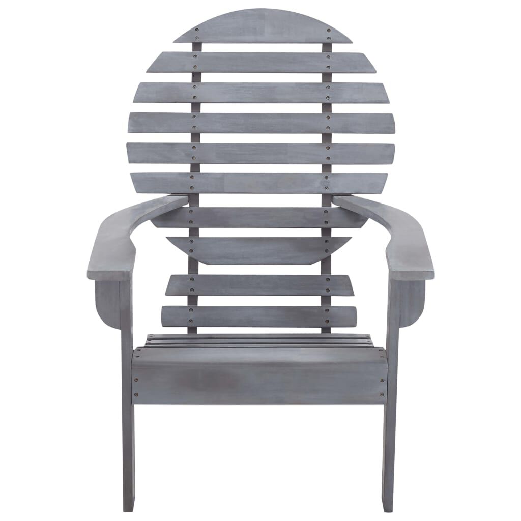 vidaXL Καρέκλα Adirondack Γκρι από Μασίφ Ξύλο Ακακίας