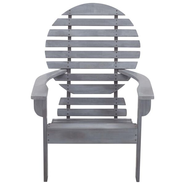 vidaXL Καρέκλα Adirondack Γκρι από Μασίφ Ξύλο Ακακίας