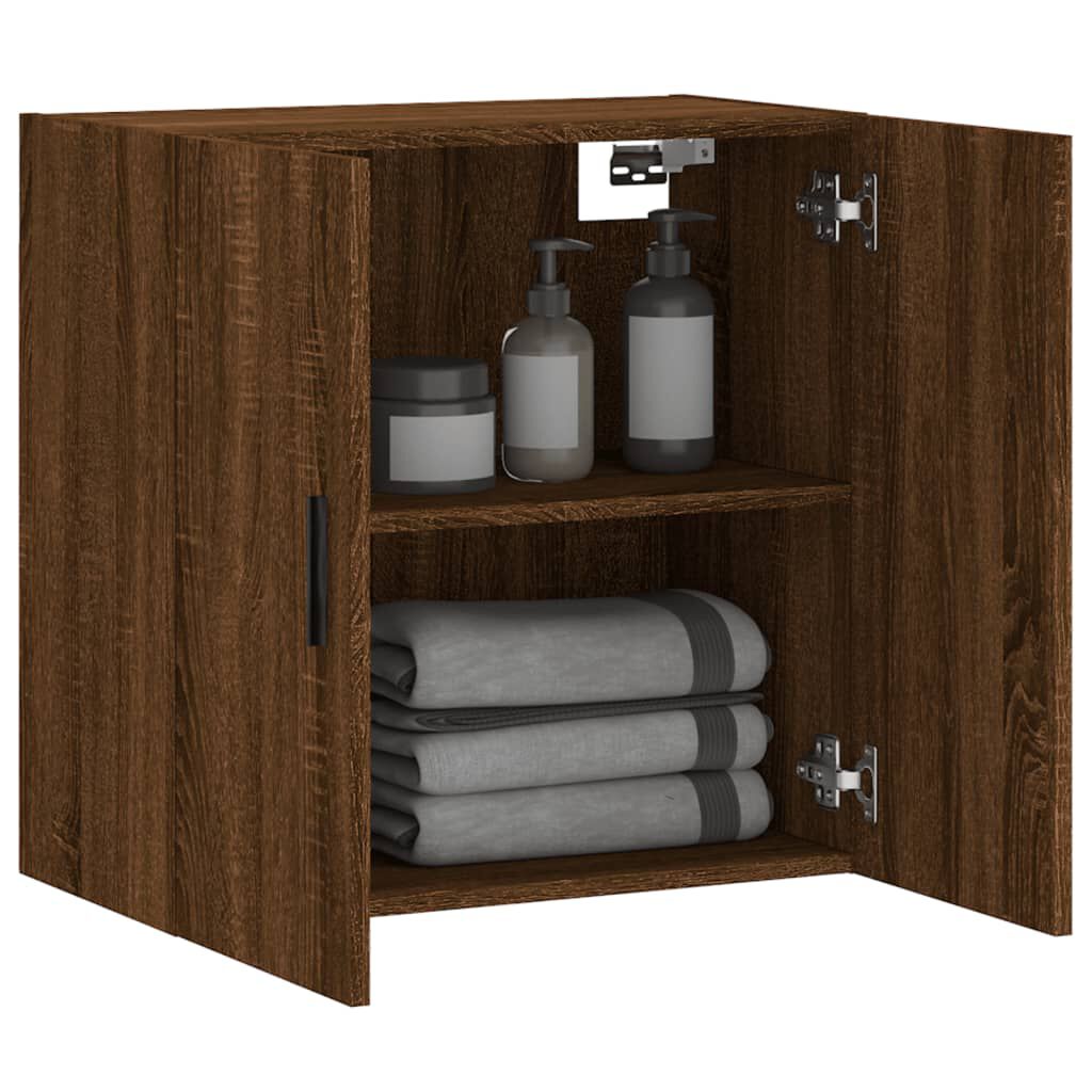vidaXL Ντουλάπι Τοίχου Καφέ Δρυς 60 x 31 x 60 εκ. Επεξεργασμένο Ξύλο