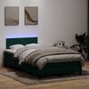 vidaXL &Kappa;&rho;&epsilon;&beta;ά&tau;&iota; Boxspring &mu;&epsilon; &Sigma;&tau;&rho;ώ&mu;&alpha; & LED &sigma;&kappa;&omicron;ύ&rho;&omicron; &pi;&rho;ά&sigma;&iota;&nu;&omicron; 120x220cm &Beta;&epsilon;&lambda;&omicron;ύ&delta;&iota;&nu;&omicron;
