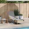vidaXL Ξαπλώστρα με μαξιλάρι Μπεζ 157 x 55 x 92 εκ. συνθετικό ρατάν
