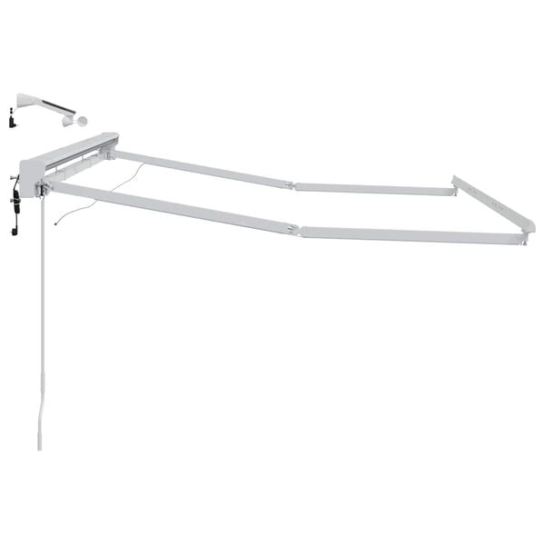 vidaXL &Eta;&lambda;&epsilon;&kappa;&tau;&rho;&iota;&kappa;ό &pi;&lambda;&alpha;ί&sigma;&iota;&omicron; &tau;έ&nu;&tau;&alpha;&sigmaf; &mu;&epsilon; LED &Lambda;&epsilon;&upsilon;&kappa;ό&sigmaf; 3 x 2 m &Alpha;&lambda;&omicron;&upsilon;&mu;ί&nu;&iota;&omicron;