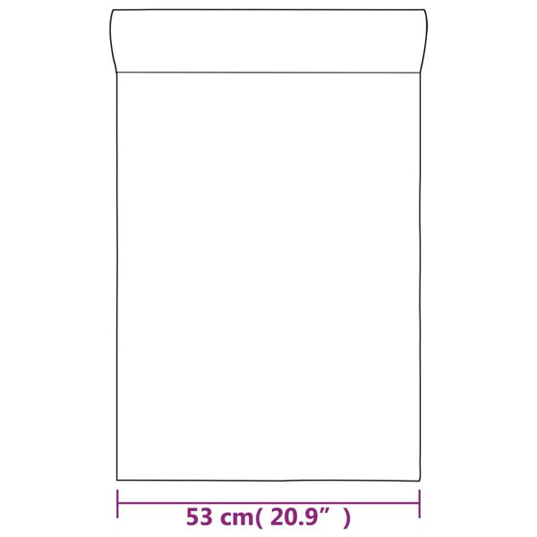 vidaXL Ταπετσαρία 3D Μονόχρωμη Γκρι 10x0,53μ Non-woven