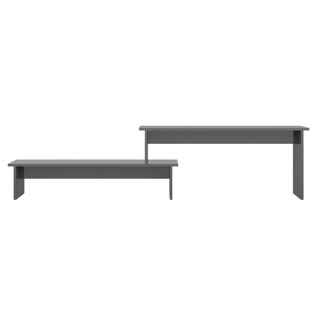 vidaXL Έπιπλο Τηλεόρασης Γυαλιστερό Γκρι 180 x 30 x 43 εκ. Επεξ. Ξύλο