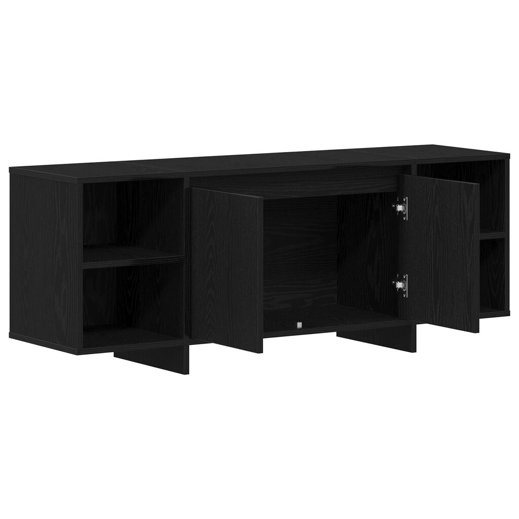 vidaXL Βάση τηλεόρασης - Μαύρη Δρυς - 120x30x40.5 εκ. - Φτιαγμένη από Επεξεργασμένο ξύλο