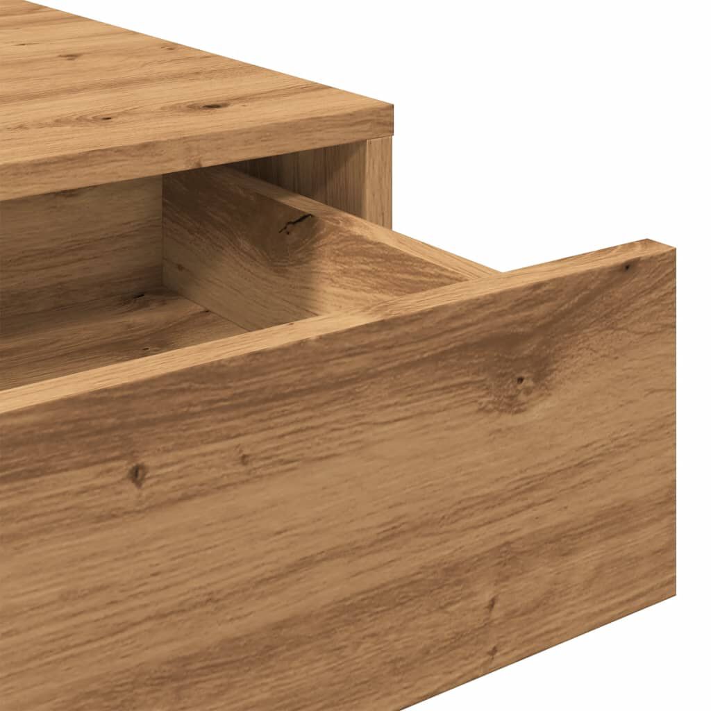 vidaXL Γραφείο Αρτισιανή Δρυς 101x50x76,5 εκ. από Επεξεργασμένο Ξύλο