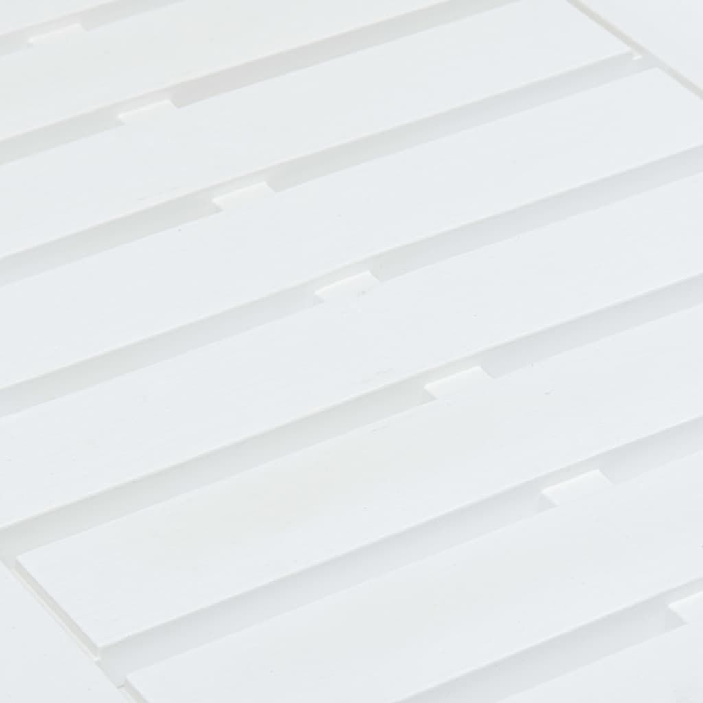 vidaXL Τραπεζάκι Κήπου Λευκό 78 x 55 x 38 εκ. Πλαστικό