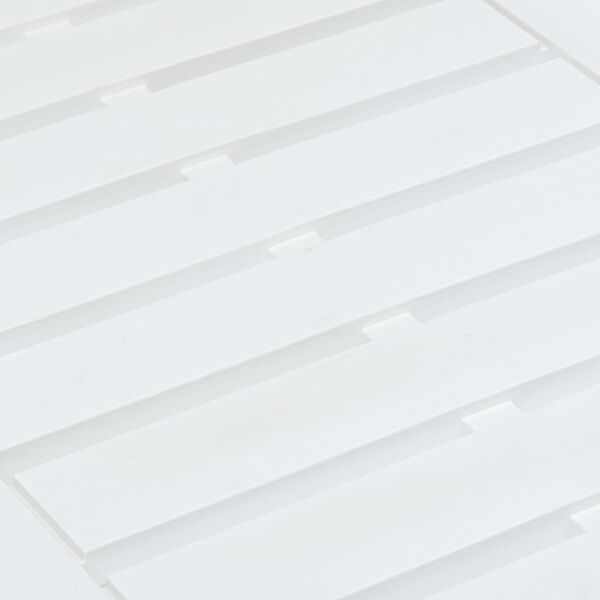 vidaXL Τραπεζάκι Κήπου Λευκό 78 x 55 x 38 εκ. Πλαστικό