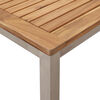 vidaXL Σέτ φαγητού για κήπο 5 pcs Καφέ Μασίφ ξύλο teak