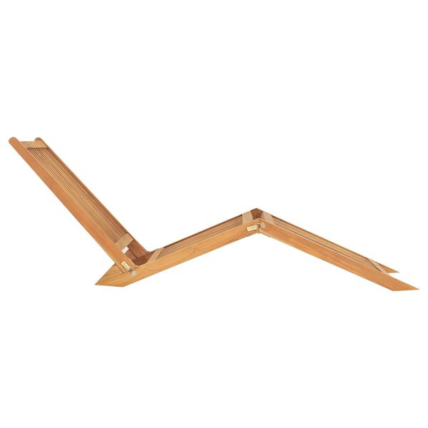 vidaXL Ξαπλώστρα από Μασίφ Ξύλο Teak