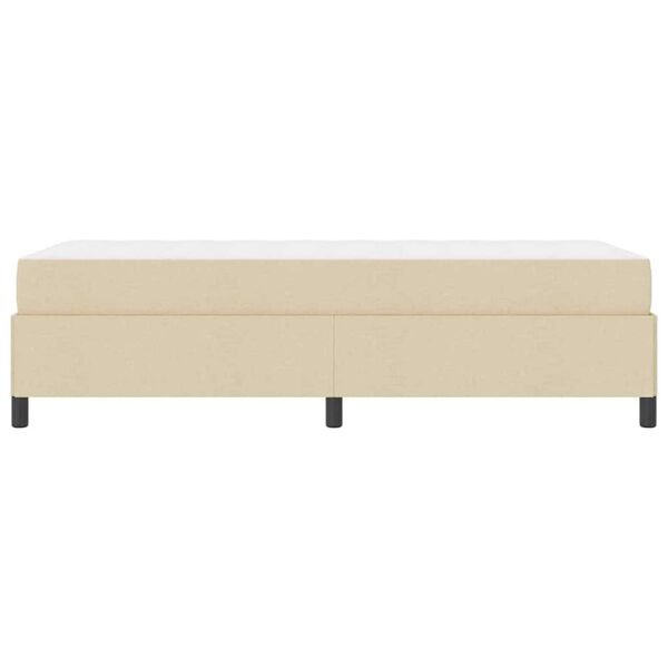 vidaXL Κρεβάτι με ελατήρια Κρέμα και Μαύρο 80 x 200 cm