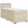 vidaXL &Kappa;&rho;&epsilon;&beta;ά&tau;&iota; Box Spring &mu;&epsilon; &Sigma;&tau;&rho;ώ&mu;&alpha; &kappa;&alpha;&iota; LED &Kappa;&rho;&epsilon;&mu; 100 x 200 cm Ύ&phi;&alpha;&sigma;&mu;&alpha;
