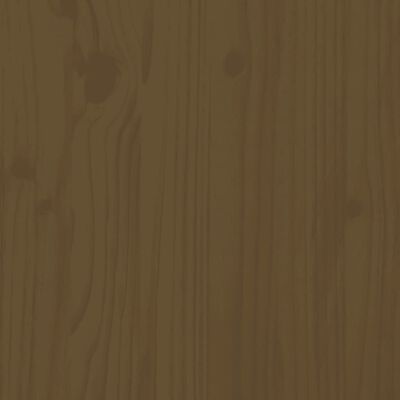 vidaXL Κεφαλάρι κρεβατιού Καφέ 206x4x100 εκ. από Μασίφ Ξύλο Πεύκου