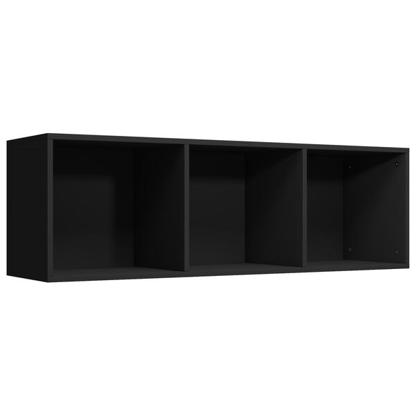 vidaXL Βιβλιοθήκη/Έπιπλο Τηλεόρασης Μαύρο 36x30x114 εκ. Μοριοσανίδα