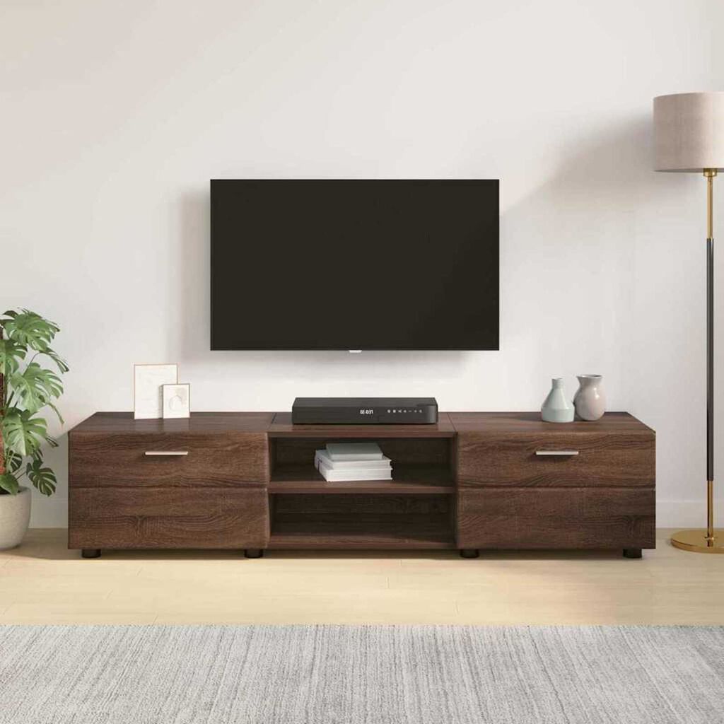 vidaXL Ντουλάπι TV Καφέ δρυς 150 x 39 x 30 εκ Επεξεργασμένο ξύλο