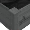 vidaXL Ζαρντινιέρα Υπερυψ. με Επένδυση Γκρι 120x60x25 εκ. Μασίφ Ελάτη
