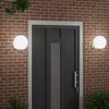 vidaXL Εξωτερικά Φωτιστικά Τοίχου 2 pcs Ασημί 29 x 25 x 33 εκ.