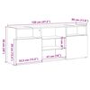 vidaXL Έπιπλο Τηλεόρασης με LED Λευκό 120x30x50 εκ.