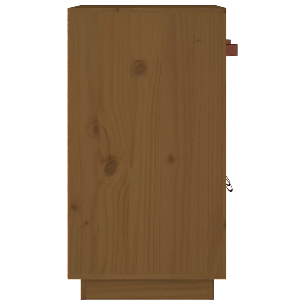 vidaXL Ντουλάπι Καφέ Μελί 65,5 x 40 x 75 εκ. από Μασίφ Ξύλο Πεύκου