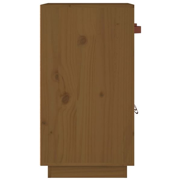 vidaXL Ντουλάπι Καφέ Μελί 65,5 x 40 x 75 εκ. από Μασίφ Ξύλο Πεύκου