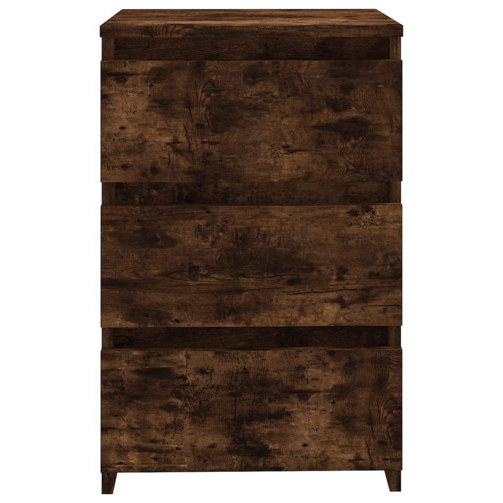 vidaXL Κομοδίνο Καπνιστή Δρυς 40x35x62,5 εκ. από Επεξεργασμένο Ξύλο