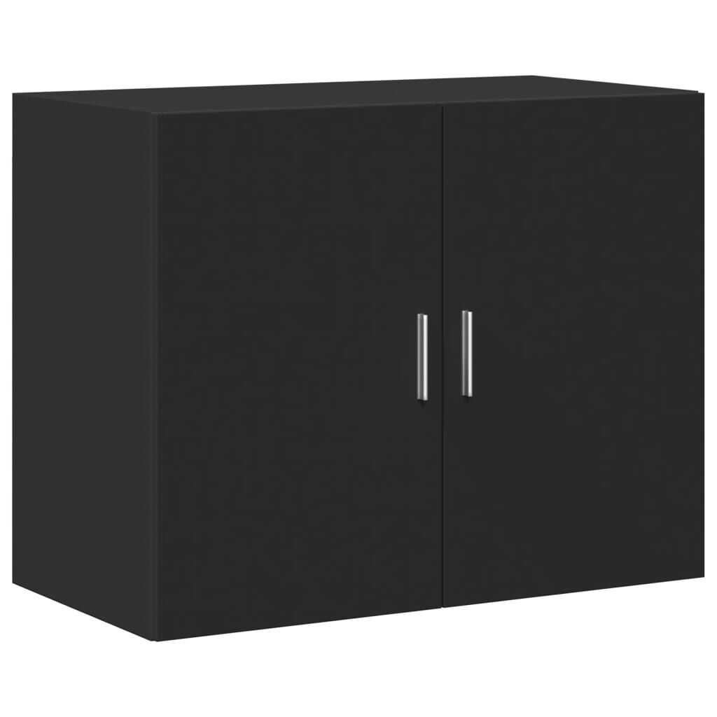 vidaXL Ντουλάπι Τοίχου Μαύρο 80x42,5x64 εκ. από Επεξεργασμένο Ξύλο