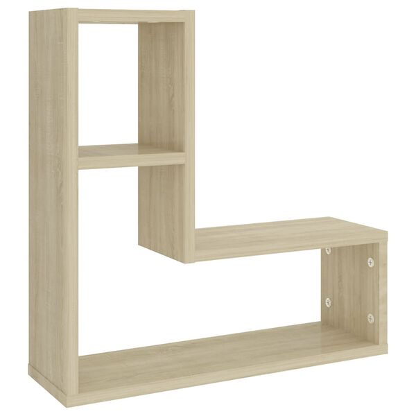 vidaXL Ραφιέρες Τοίχου 2 τεμ. Sonoma Δρυς 50x15x50 εκ. από Επεξ. Ξύλο