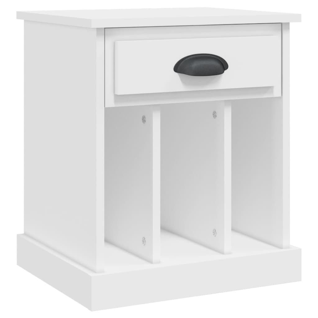 vidaXL Κομοδίνα 2 τεμ. Λευκά 43x36x50 εκ.