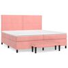 vidaXL &Kappa;&rho;&epsilon;&beta;ά&tau;&iota; Boxspring &mu;&epsilon; &Sigma;&tau;&rho;ώ&mu;&alpha; &Rho;&omicron;&zeta; 200x200 &epsilon;&kappa;. &Beta;&epsilon;&lambda;&omicron;ύ&delta;&iota;&nu;&omicron;