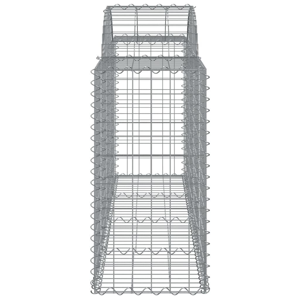 vidaXL Συρματοκιβώτια Τοξωτά 6 τεμ. 200x50x80/100 εκ. Γαλβαν. Ατσάλι