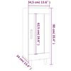 vidaXL Ντουλάπι Λευκό 34,5 x 34 x 90 εκ. από Επεξεργασμένο Ξύλο